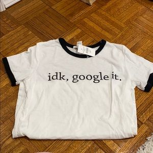 Black and white never worn t shirt